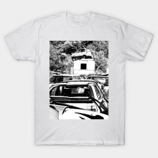 French Cars In a Scrap Yard T-Shirt